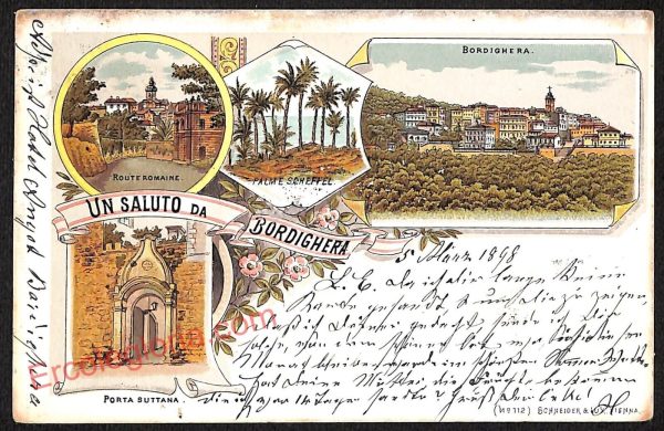ag4600 - CARTOLINA D'EPOCA - Imperia Provincia - Bordighera