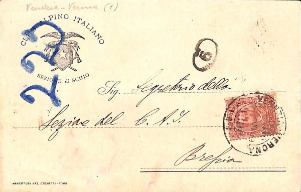 ab4143 -  CARTOLINA  D'EPOCA - Vicenza  Provincia  -   Schio