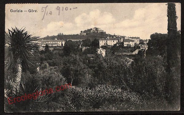 ag1675 - CARTOLINA D'EPOCA - Gorizia Città - Panorama  1910