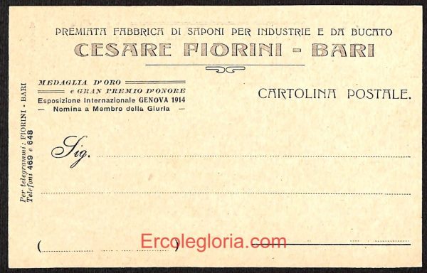 ae0771 - CARTOLINA  D'EPOCA - Bari Città - Cesare Fiorini