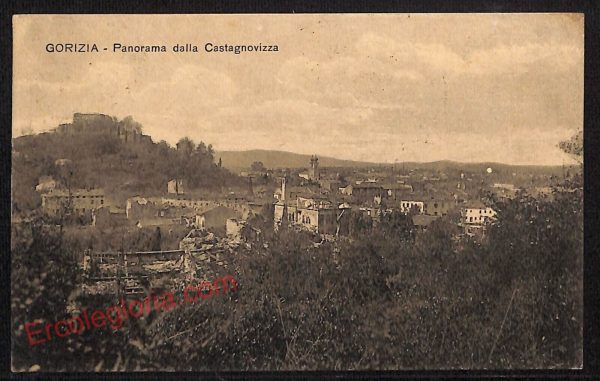 ag1678 - CARTOLINA D'EPOCA - Gorizia Città - Panorama   1918