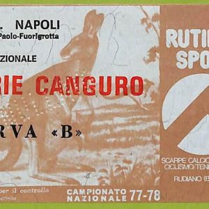 ZA1056 - Vecchio  BIGLIETTO PARTITA  CALCIO -  1977/1978: Napoli