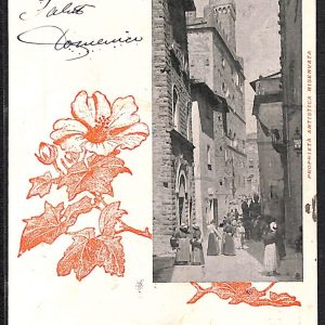 ad7306- CARTOLINA D'EPOCA - Pisa Provincia - Volterra  1903