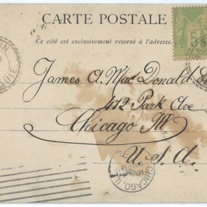 99886 - French Levant TURKEY  - POSTAL HISTORY: POSTCARD to  USA 1902