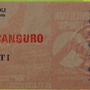 ZA1057 - Vecchio  BIGLIETTO PARTITA  CALCIO -  1977/1978: Napoli