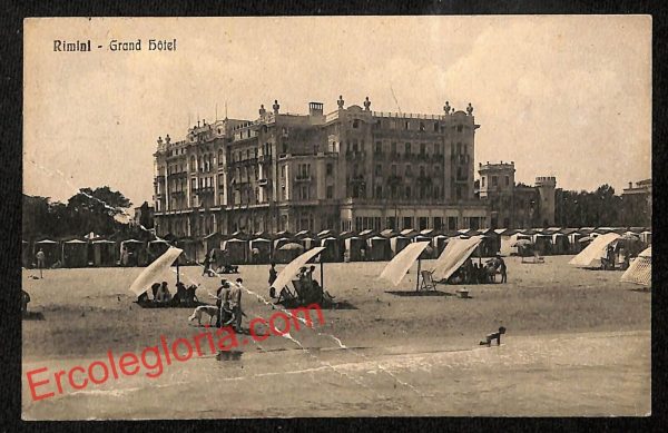 ai0563 - CARTOLINA D'EPOCA - Rimini Città - Grand Hotel