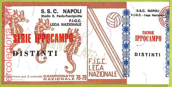 ZA1059 - Vecchio  BIGLIETTO PARTITA  CALCIO -  1978/1979: Napoli - immagine 2