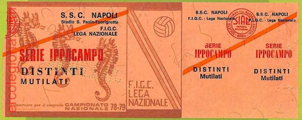 ZA1061 - Vecchio  BIGLIETTO PARTITA  CALCIO -  1978/1979: Napoli - immagine 2