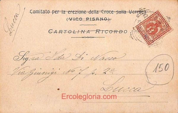 ad7330 - CARTOLINA D'EPOCA - Pisa Provincia - Vicopisano  1904 - immagine 2