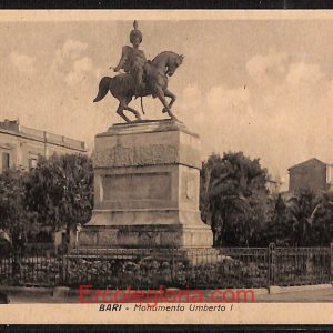 ae0795 - CARTOLINA  D'EPOCA - Bari Città - Monumento Umberto I