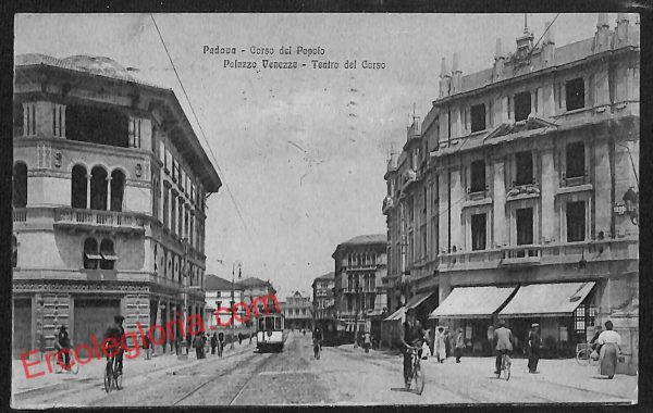 ah4156 - CARTOLINA D'EPOCA - Padova Città - Corso del Popolo - Teatro del Corso
