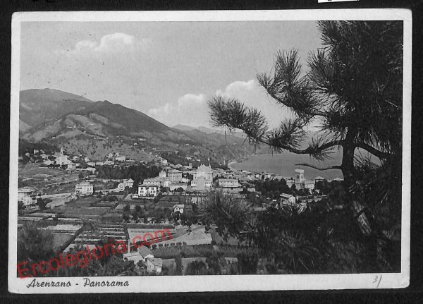 ag1168 - CARTOLINA D'EPOCA - Genova Provincia - Arenzano  1953