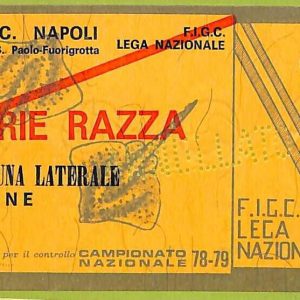 ZA1126 - Vecchio  BIGLIETTO PARTITA  CALCIO -  1978/1979: Napoli