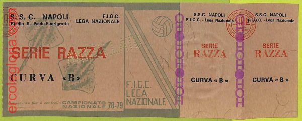 ZA1128 - Vecchio  BIGLIETTO PARTITA  CALCIO -  1978/1979: Napoli - immagine 3