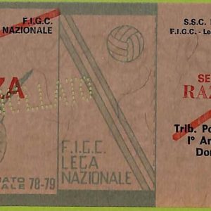 ZA1130 - Vecchio  BIGLIETTO PARTITA  CALCIO -  1978/1979: Napoli