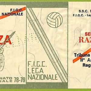 ZA1131 - Vecchio  BIGLIETTO PARTITA  CALCIO -  1978/1979: Napoli