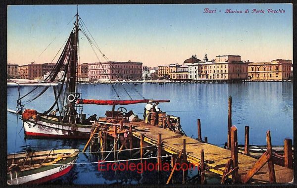 ae0809 - CARTOLINA  D'EPOCA - Bari Città - Marina di Porto Vecchio