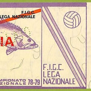 ZA1144 - Vecchio  BIGLIETTO PARTITA  CALCIO -  1978/1979: Napoli