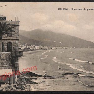 ag1172 - CARTOLINA D'EPOCA - Genova Provincia - Alassio  1910