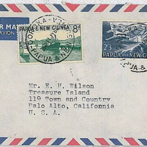 35137 - -   PAPUA NEW GUINEA - POSTAL HISTORY  cover 1963 GOTOKA -boat airplanes