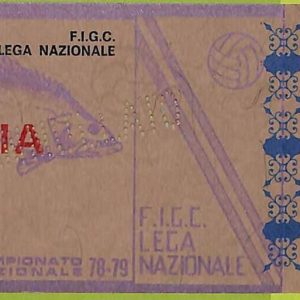 ZA1146 - Vecchio  BIGLIETTO PARTITA  CALCIO -  1978/1979: Napoli