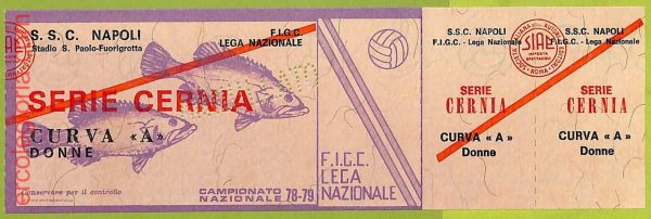 ZA1148 - Vecchio  BIGLIETTO PARTITA  CALCIO -  1978/1979: Napoli - immagine 2