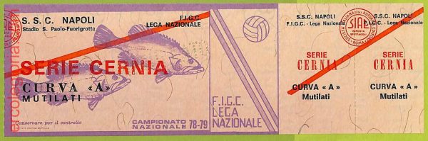 ZA1149 - Vecchio  BIGLIETTO PARTITA  CALCIO -  1978/1979: Napoli - immagine 2