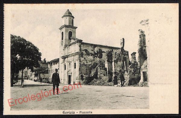ag1714 - CARTOLINA D'EPOCA - Gorizia Città - Piazzutta