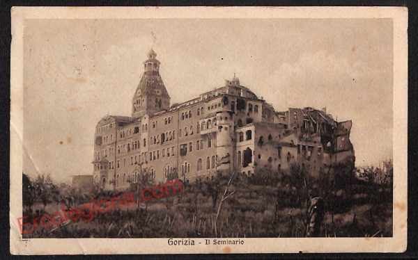 ag1715 - CARTOLINA D'EPOCA - Gorizia Città - Il Seminario  1919