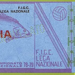 ZA1150 - Vecchio  BIGLIETTO PARTITA  CALCIO -  1978/1979: Napoli