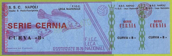 ZA1150 - Vecchio  BIGLIETTO PARTITA  CALCIO -  1978/1979: Napoli - immagine 2