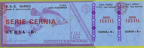 ZA1150 - Vecchio  BIGLIETTO PARTITA  CALCIO -  1978/1979: Napoli - immagine 4