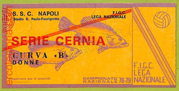ZA1151 - Vecchio  BIGLIETTO PARTITA  CALCIO -  1978/1979: Napoli - immagine 2