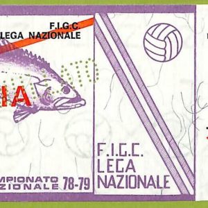 ZA1157 - Vecchio  BIGLIETTO PARTITA  CALCIO -  1978/1979: Napoli