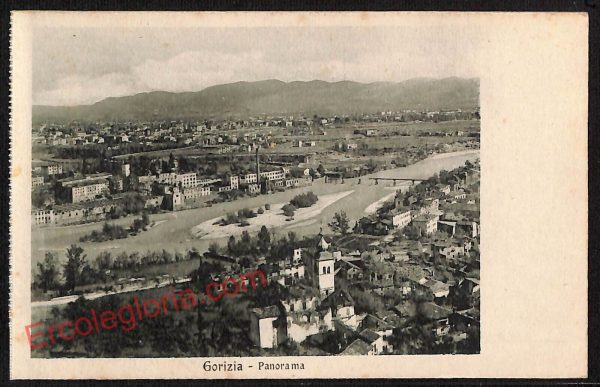 ag1723 - CARTOLINA D'EPOCA - Gorizia Città -  Panorama