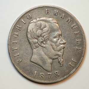 NA0003 - Moneta 5 Lire 1878 Vittorio Emanuele II BB