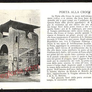 ae7324 - CARTOLINA D'EPOCA - Firenze Città - Porta alla Croce