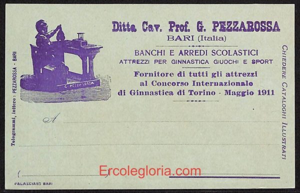 ae0824 - CARTOLINA  D'EPOCA - Bari Città - Ditta Cav. Prof. G. PEZZAROSSA