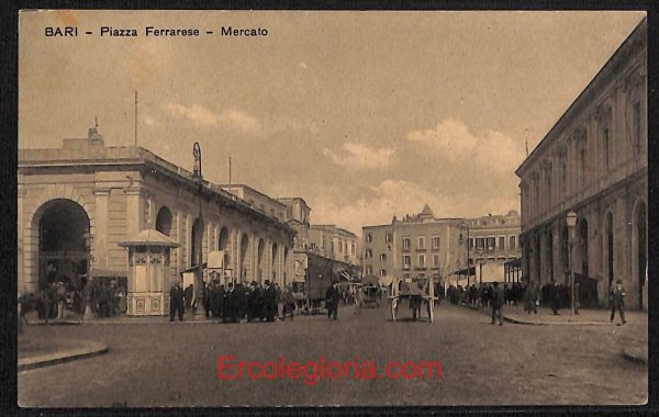 ae0827 - CARTOLINA  D'EPOCA - Bari Città - Piazza Ferrarese  1912