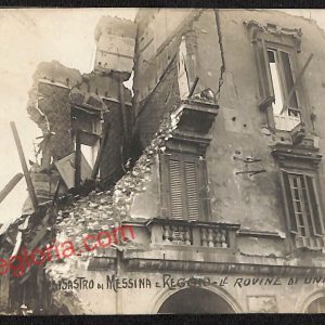 ag8644 - CARTOLINA D'EPOCA - Messina Città - Le Rovine di una casa