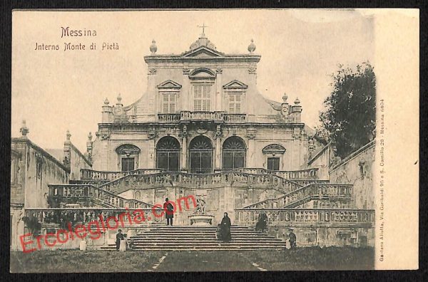 ag8647 - CARTOLINA D'EPOCA - Messina Città - Monte di Pietà