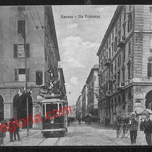 ai4962 - CARTOLINA D'EPOCA - Savona Città - Via Paleocapa