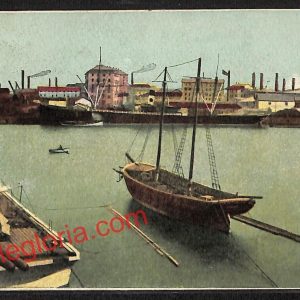 ai4967 - CARTOLINA D'EPOCA - Savona Città - Banchina Vittorio Emanuele