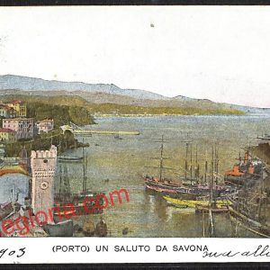 ai4969 - CARTOLINA D'EPOCA - Savona Città - Il Porto