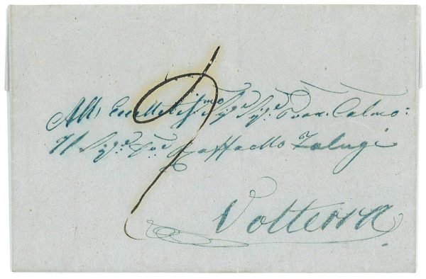 P3188 - ITALIA , LETTERA COMPLETA, SCRITTA A CEVOLI (PI) DIRETTA A VOLTERRA.
