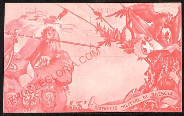 ae4135 - CARTOLINA  D'EPOCA - Brescia Città - Distretto Militare di Brescia