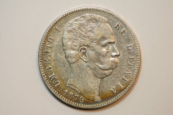 NA0029 - Moneta 5 Lire 1879 Umberto I MB