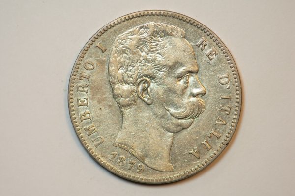 NA0030 - Moneta 5 Lire 1879 Umberto I BB+