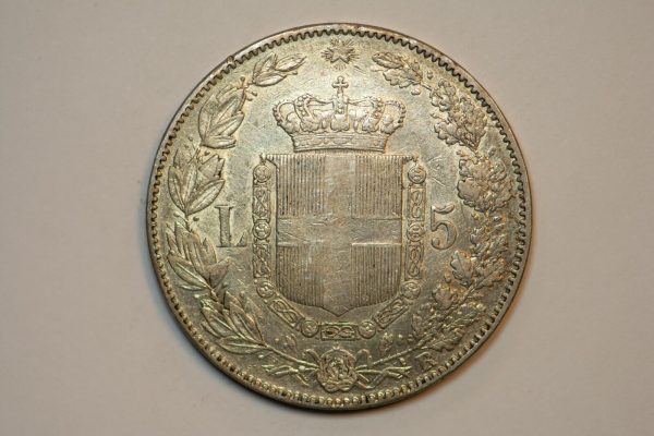 NA0030 - Moneta 5 Lire 1879 Umberto I BB+ - immagine 2