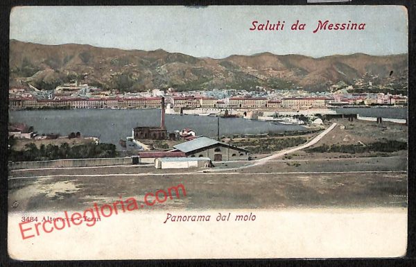 ag8657 - CARTOLINA D'EPOCA - Messina Città - Panorama
